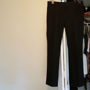 Straight leg slightly stretchy black slacks
